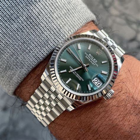 rolex women's watch green face|2022 rolex datejust 41mm.